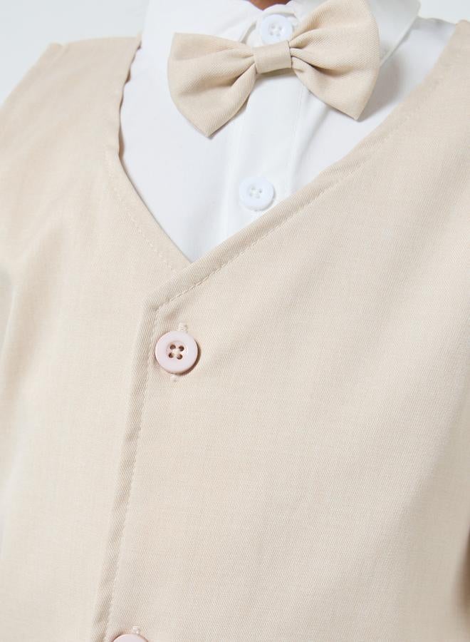 Styli Boys Shirt with Shirt and Pants with Bow Set - Image 4